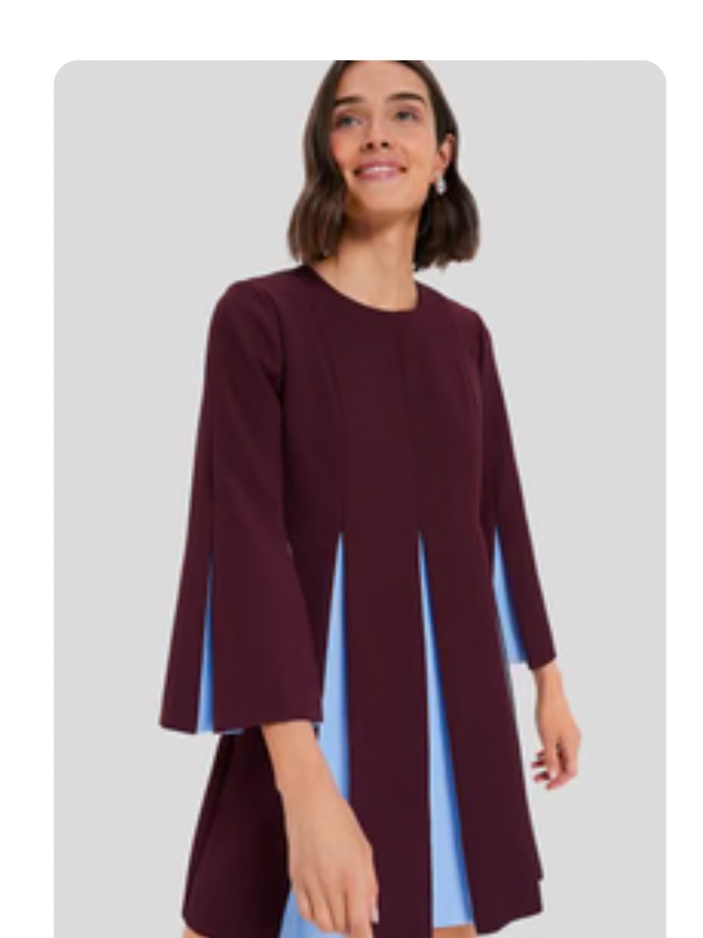 Tuckernuck Merlot and Sky Blue Griffiths Dress